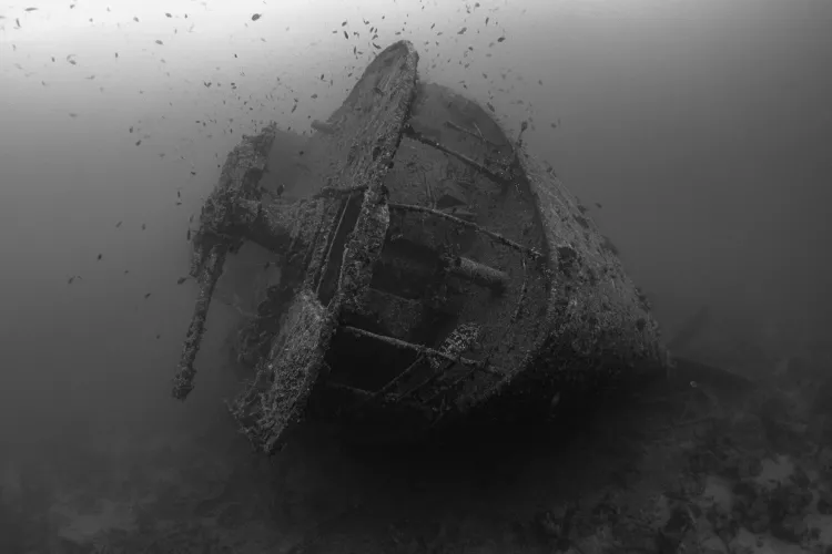 The stern of SS Thistlegorm. Photo by Brandi Mueller.